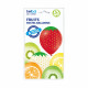 FRUITS 12" PASTEL YELLOW ORANGE A/GREEN L/GREEN RED & VANILLA 6CT