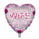 WIFE REMEMBRANCE 18" HEART PKT
