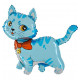 CAT BLUE 14" MINI SHAPE FLAT