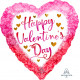 WATERCOLOUR DAMASK HAPPY VALENTINE'S DAY STANDARD S40 PKT