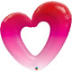 PINK OMBRE HEART 42" SHAPE GROUP C PKT YZP