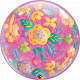 COLOURFUL FLORAL MOTHER'S DAY 22" SINGLE BUBBLE YRV
