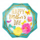 GOLD TRIM OCTAGON HAPPY MOTHER'S DAY JUMBO P32 PKT (28" x 28")