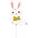 EASTER BUNNY WITH VEST MINI SHAPE A30 FLAT