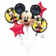 MICKEY MOUSE FOREVER 5 BALLOON BOUQUET P75 PKT