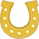 GOLDEN HORSE SHOE GRABO SHAPE 38" PKT