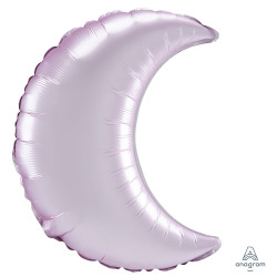 PASTEL PINK SATIN LUXE CRESCENT 26" D19 FLAT (3CT)
