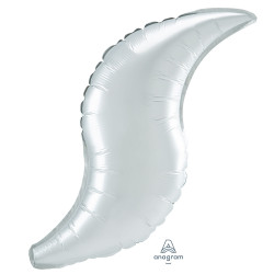 WHITE SATIN LUXE CURVE 28" D19 FLAT (3CT)
