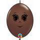 FEMININE FACE QUICK LINK 6" CHOCOLATE BROWN (50CT) CY