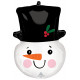 SNOWMAN HEAD SHAPE P35 PKT (17" x 23")