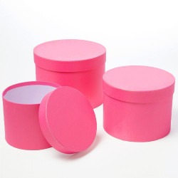 STRONG PINK HAT BOXES (3)