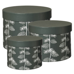 NOBLE CONE PRINTED HAT BOXES (3)