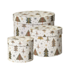 SNOW VALLEY PRINTED HAT BOXES (3)