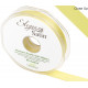 PALE YELLOW ELEGANZA DOUBLE FACED SATIN RIBBON 15mm X 20m 
