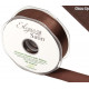 CHOCOLATE ELEGANZA DOUBLE FACED SATIN RIBBON 25mm X 20m 