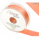 CORAL ELEGANZA DOUBLE FACED SATIN RIBBON 25mm X 20m 