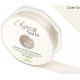 IVORY ELEGANZA DOUBLE FACED SATIN RIBBON 25mm X 20m 