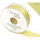 PALE YELLOW ELEGANZA DOUBLE FACED SATIN RIBBON 25mm X 20m 