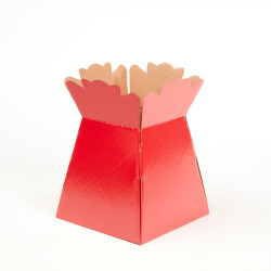 RED GLOSSY PORTO VASE/HAMPER BOXES (25)