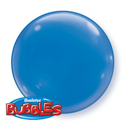 BLUE SOLID COLOUR 15" BUBBLE 4CT (LIMITED STOCK)