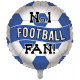 NO.1 FOOTBALL FAN BLUE & WHITE FOOTBALL 18" ROUND PKT