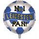 NO.1 LEICESTER FAN BLUE & WHITE FOOTBALL 18" ROUND PKT