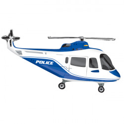 POLICE HELICOPTER STREET TREAT SHAPE FLAT (1CT)