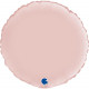 PASTEL PINK SATIN ROUND 18" GRABO PKT