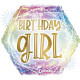 OPAL PASTEL GEO BDAY GIRL GRABO 18" HOLOGRAPHIC PKT