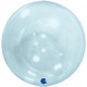 BLUE TRANSPARENT GLOBE 15" GRABO SHAPE PKT (NO VALVE)