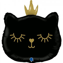 CAT PRINCESS BLACK 26" GRABO SHAPE C PKT
