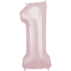 BABY PINK NUMBER 1 SHAPE N34 PKT (33" x 15")