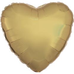 WHITE GOLD METALLIC HEART STANDARD C16 FLAT