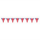 GB FLAG RED, WHITE & BLUE PAPER PENNANT BUNTING 5M