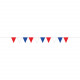 RED, WHITE & BLUE PLASTIC PENNANT BUNTING 5M
