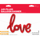 LOVE SCRIPT RED 40" AIRFILLED SHAPE S1-01 PKT