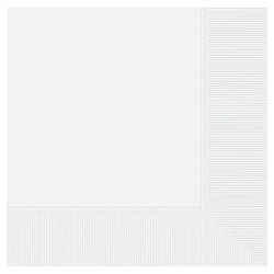 FROSTY WHITE LUNCHEON NAPKINS 3ply (20ct)