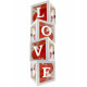 4PC BALLOON BOXES 30 X 30 CM WITH LOVE ADHESIVE LETTERS & 16 X 5” LATEX BALLOONS