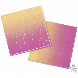 ROSE GOLD OMBRE 3-PLY PAPER NAPKINS 16CT (YFO)