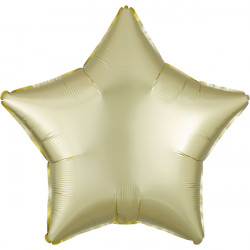 PASTEL YELLOW SATIN LUXE STAR STANDARD S15 FLAT A