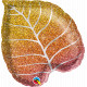 FALL GLITTERGRAPHIC OMBRE LEAF 21" SHAPE GROUP B YTE