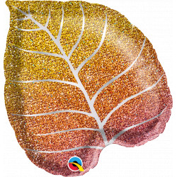 FALL GLITTERGRAPHIC OMBRE LEAF 21" SHAPE GROUP B SALE