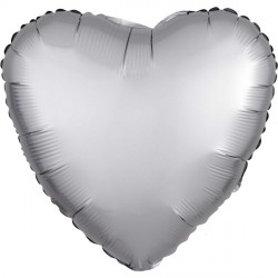 PLATINUM SATIN LUXE HEART STANDARD S15 FLAT SALE
