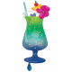 TROPICAL BLUE HAWAIIN DRINK SHAPE P35 PKT (18" x 37")