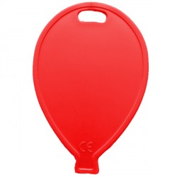 RED BALLOON SHAPE PLASTIC WEIGHT 100CT SALE