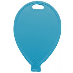 TURQUOISE BALLOON SHAPE PLASTIC WEIGHT 100CT SALE