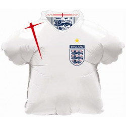 ENGLAND FOOTBALL SHIRT 23" SHAPE FLAT