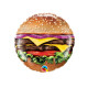 CHEESEBURGER 9" INFLATED WITH CUP & STICK