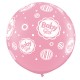 BABY GIRL DOTS-A-ROUND 3' PINK (2CT) BY (LIMITED STOCK) SALE