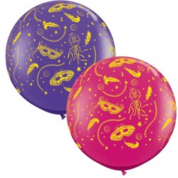 MARDI GRAS PARTY-A-ROUND 3' WILD BERRY & PURPLE VIOLET (2CT) CD (LIMITED STOCK) SALE